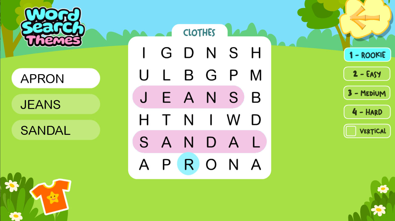 Screenshot Word Search - Themes 03
